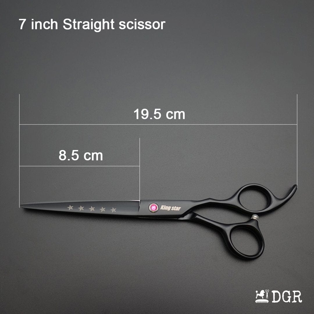 7“  Pro. PET GROOMING Shears 3Pcs set-Black