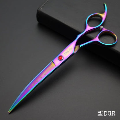 7" Professional Pet Grooming Shears Set - Rainbow-USA warehouse available